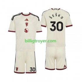 Billige Fotballdrakter Manchester United Benjamin Sesko 30 Barn Tredjedraktsett 2026/27 Kortermet